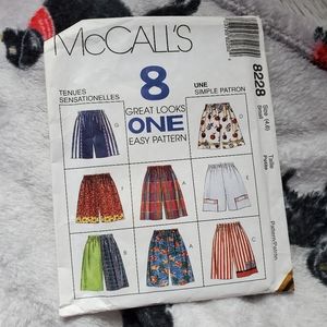 McCall's VINTAGE 1996 children's shorts